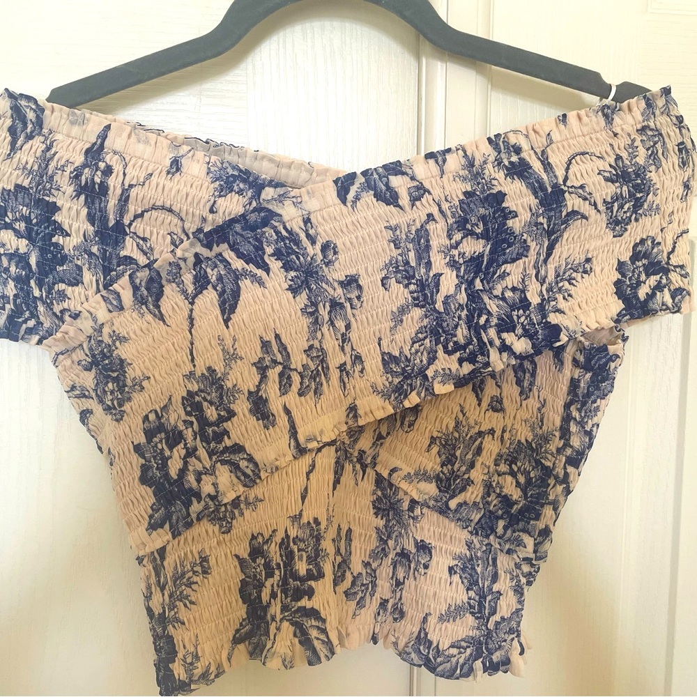 Express stretch off shoulder top.